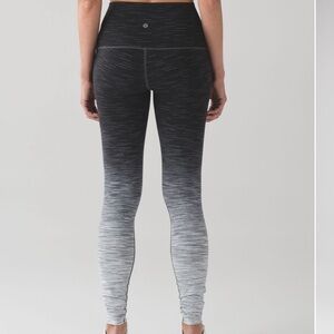 lululemon athletica Black to Gray Ombre High-Rise Leggings